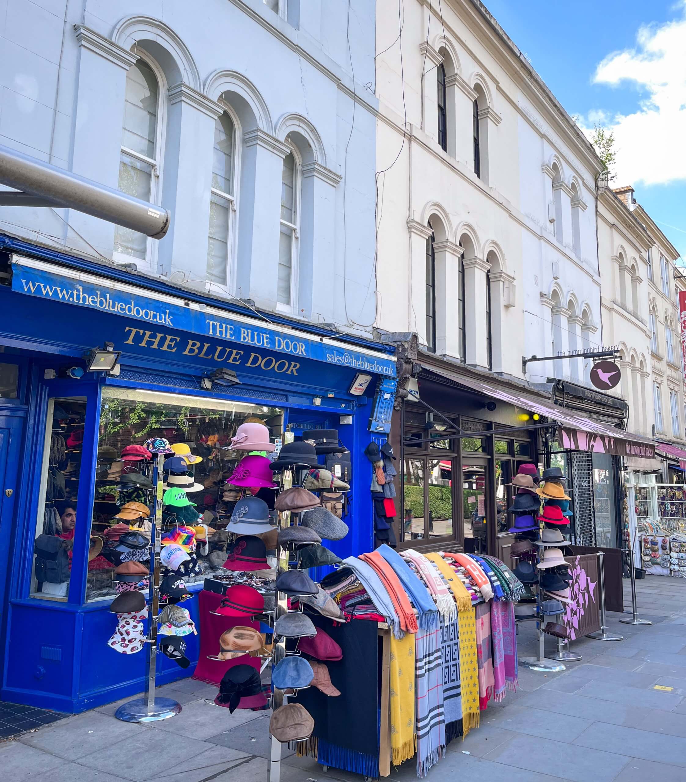 Londen Notting Hill blue door winkel