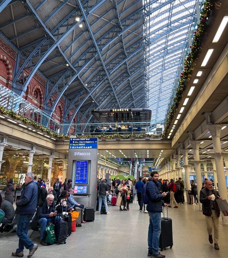 Londen St Pancras International treinstation