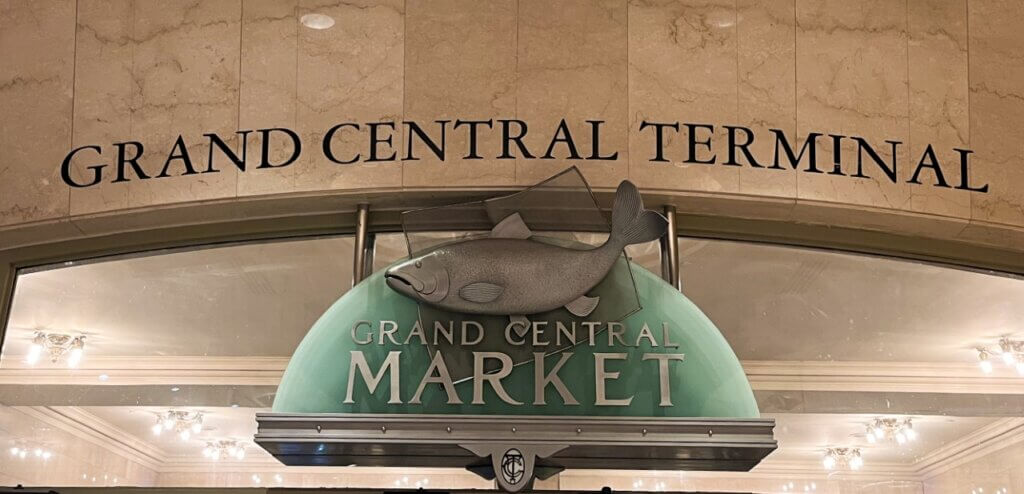 NY Grand Central Market sign