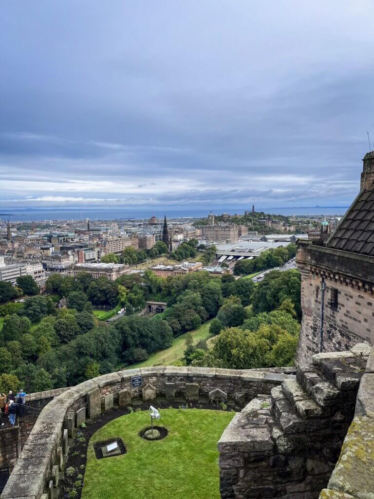 Edinburgh Castle uitzicht