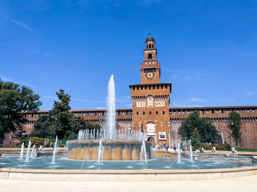 Interrail Milaan Castello Sforzesco