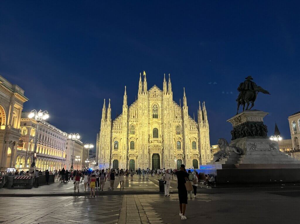 Interrail Milaan Duomo by Night