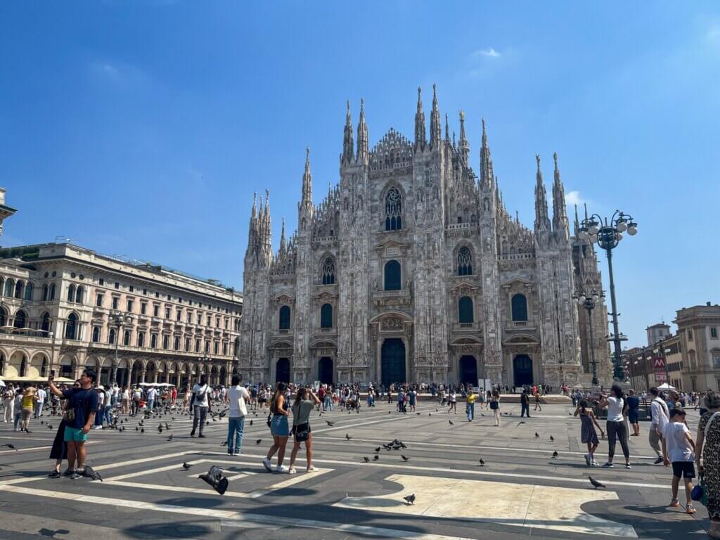 Interrail Milaan Piazza del Duomo