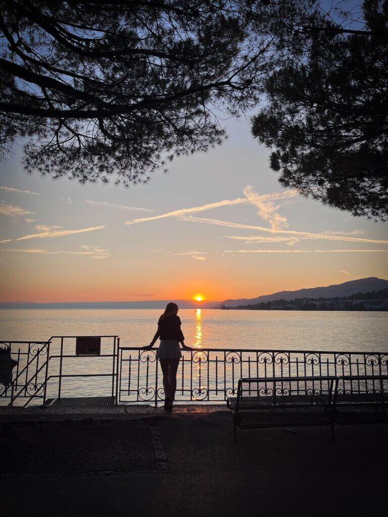 Interrail Montreux by night