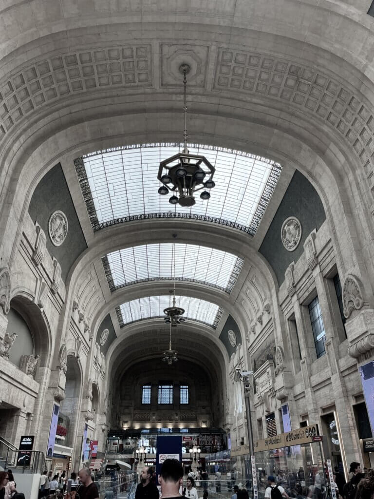 Interrail station Milano Centrale