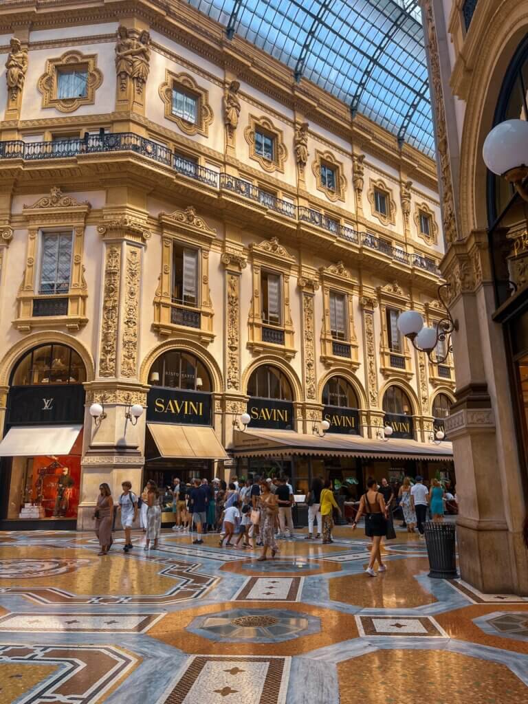 Milaan Galleria Vittorio Emanuelle vloer