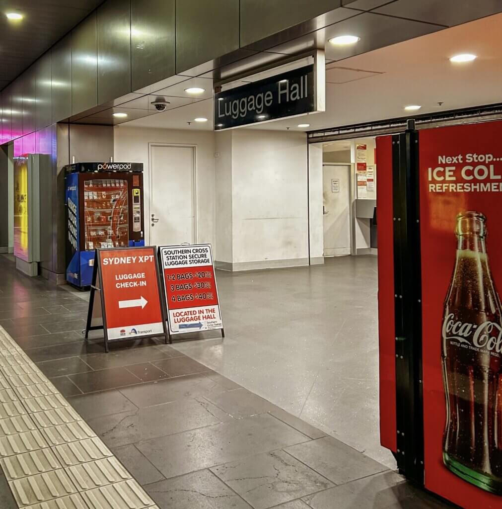 Melbourne Southern Cross luggage hall