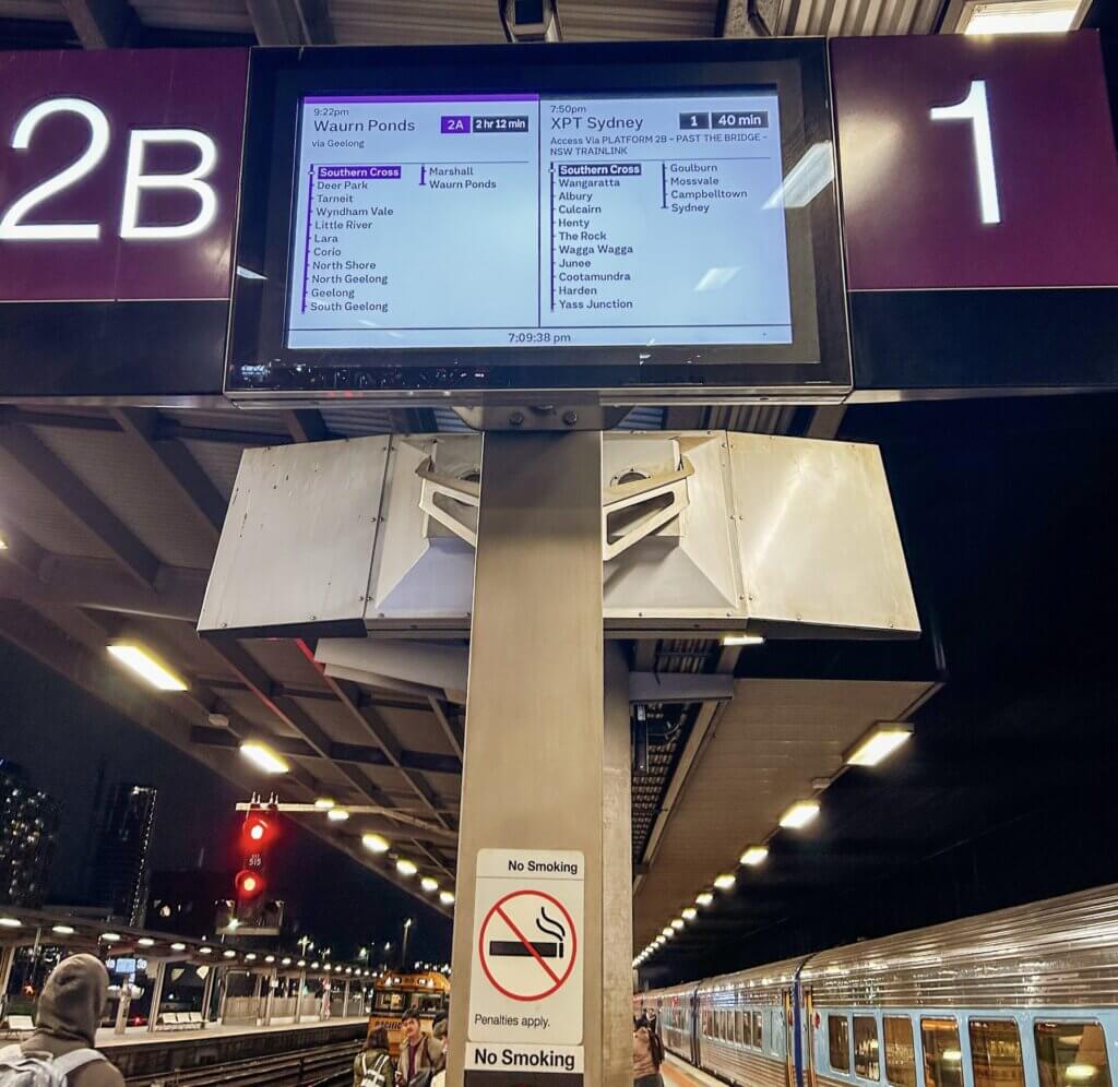 Melbourne-Sydney matrixbord
