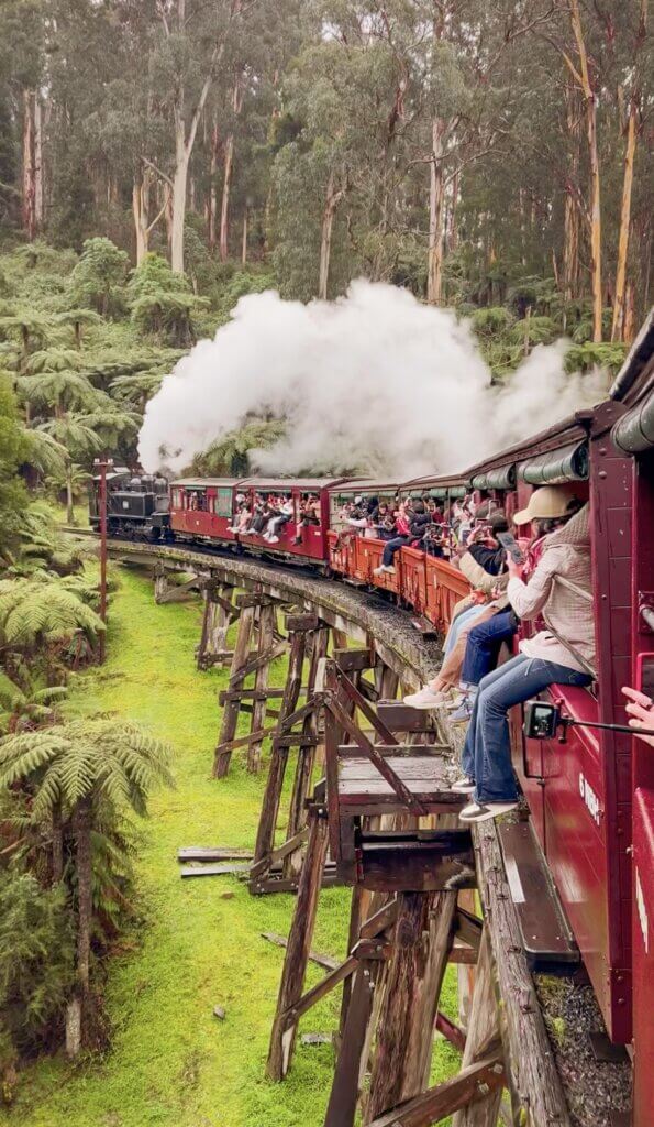 Puffing Billy Monbulk Creek Trestle brug